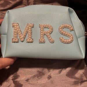 24 HOUR PRICE DROP Something Blue 'MRS' Cosmetic Bag